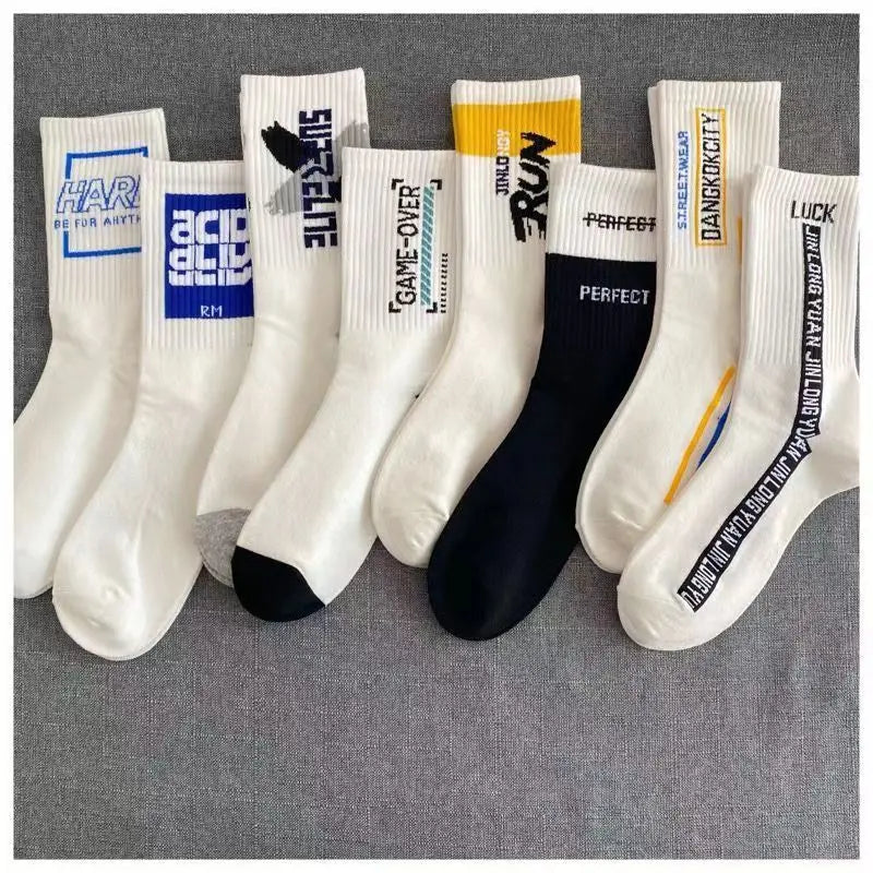Men's Versatile Mid Socks | Comfortable Street Style Sports Socks