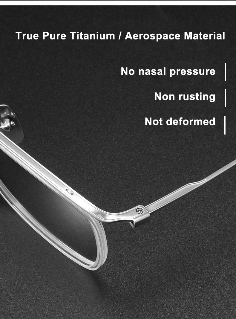 Ultra-light Luxury Business Glasses | Stylish Titanium Eyewear