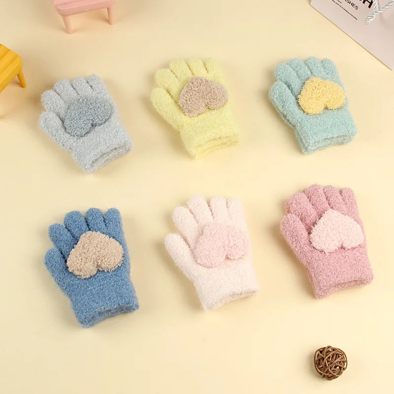 Kids Winter Fleece Gloves | Cozy Plush Mittens for Cold Weather
