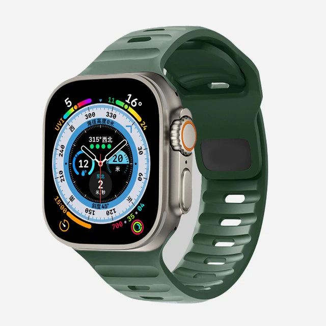 Flexible Silicone Sport Strap for Smartwatches | Comfort & Style