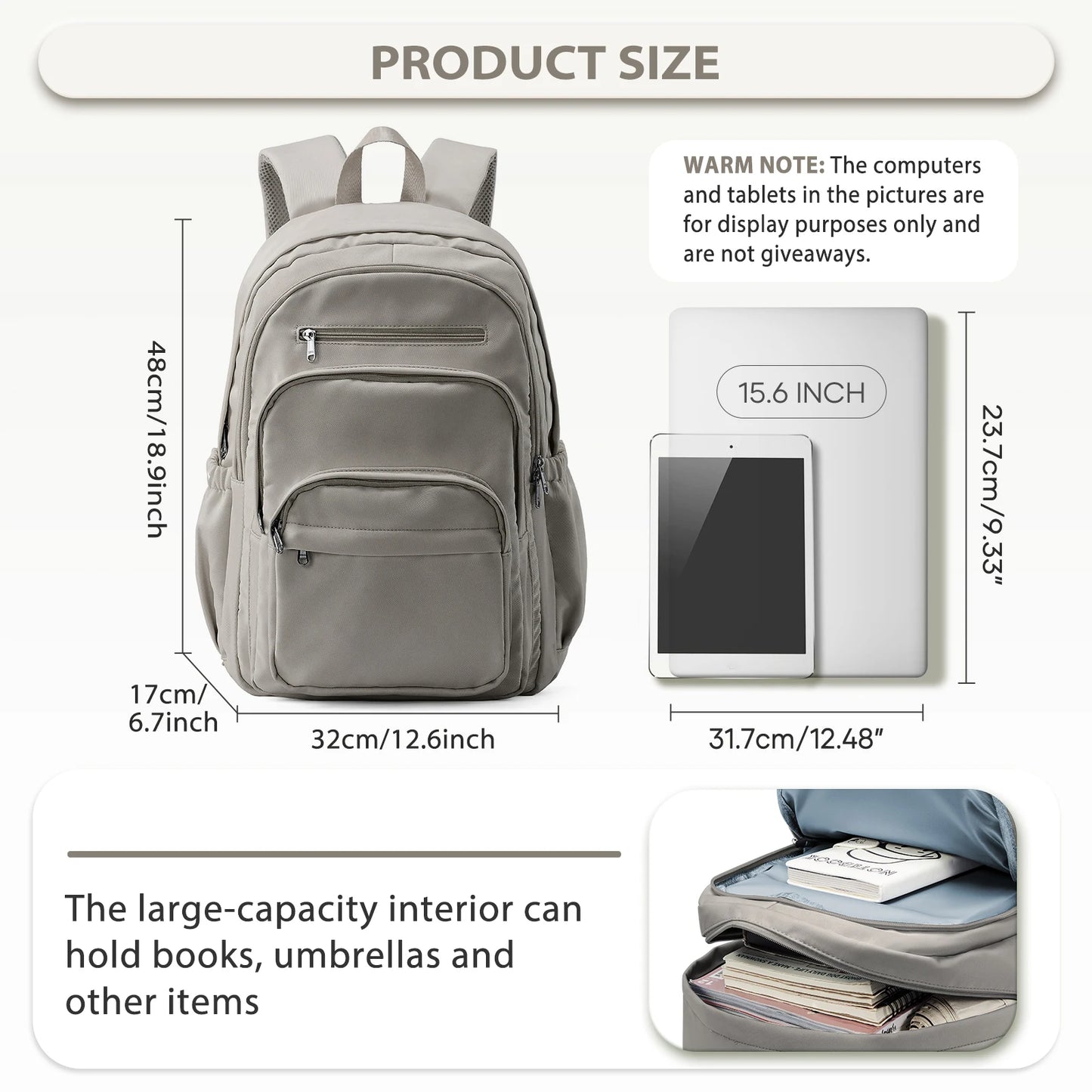 Versatile Casual Backpack for School and Travel | Multi-Pocket Design