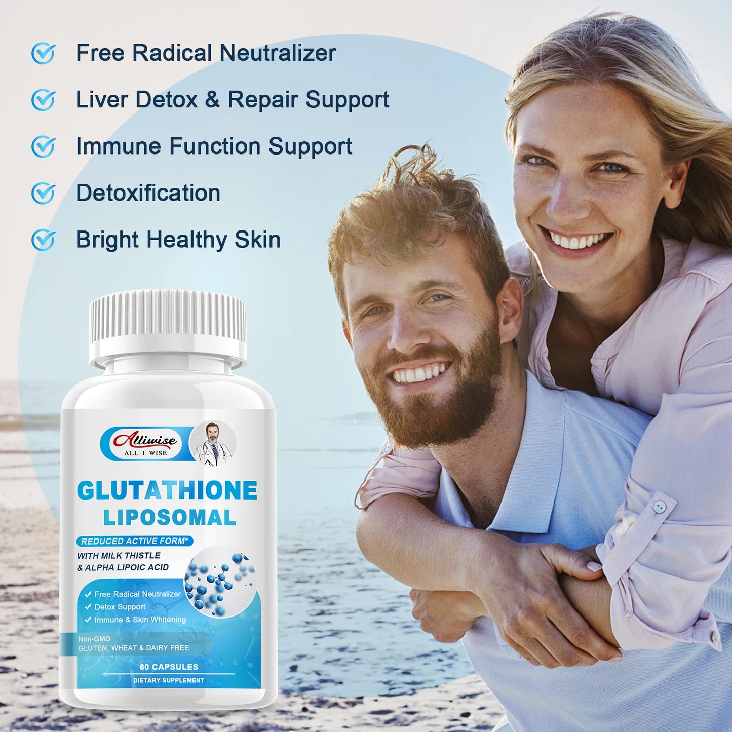 Glutathione Capsules for Skin Whitening & Immunity Boost