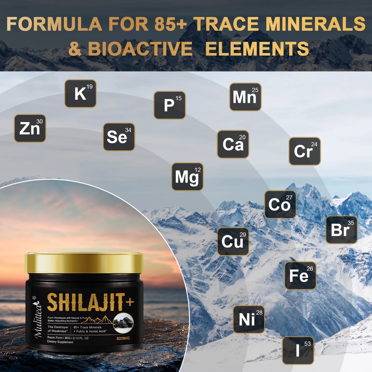 Pure Shilajit with 85+ Trace Minerals | Boost Immune & Metabolic Health