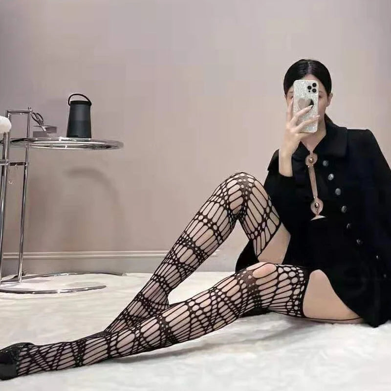 Long Sexy Fishnet Stockings for Women | Embrace Gothic Style