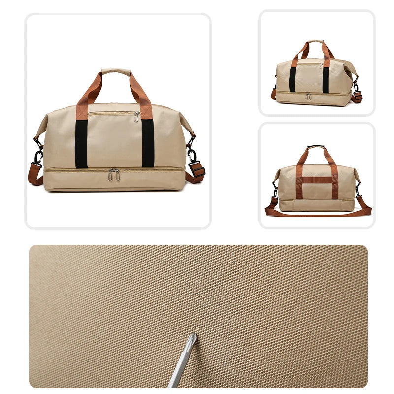 Custom Logo Unisex Gym Duffle Bags | Large Capacity Travel Tote