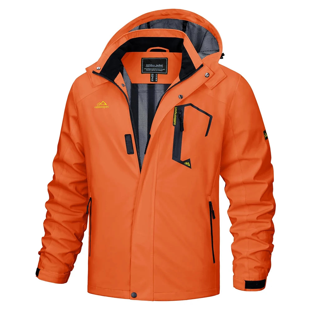 Chaqueta Impermeable Ligera para Hombre | Cortavientos Versátil para Exteriores