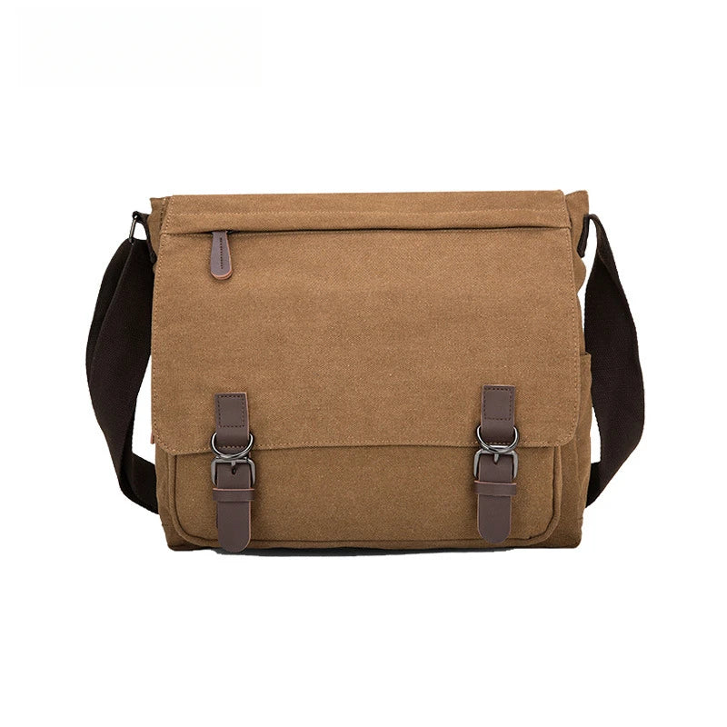 Bolso cruzado de lona unisex moderno | Elegante bolso para portátil de estudiante