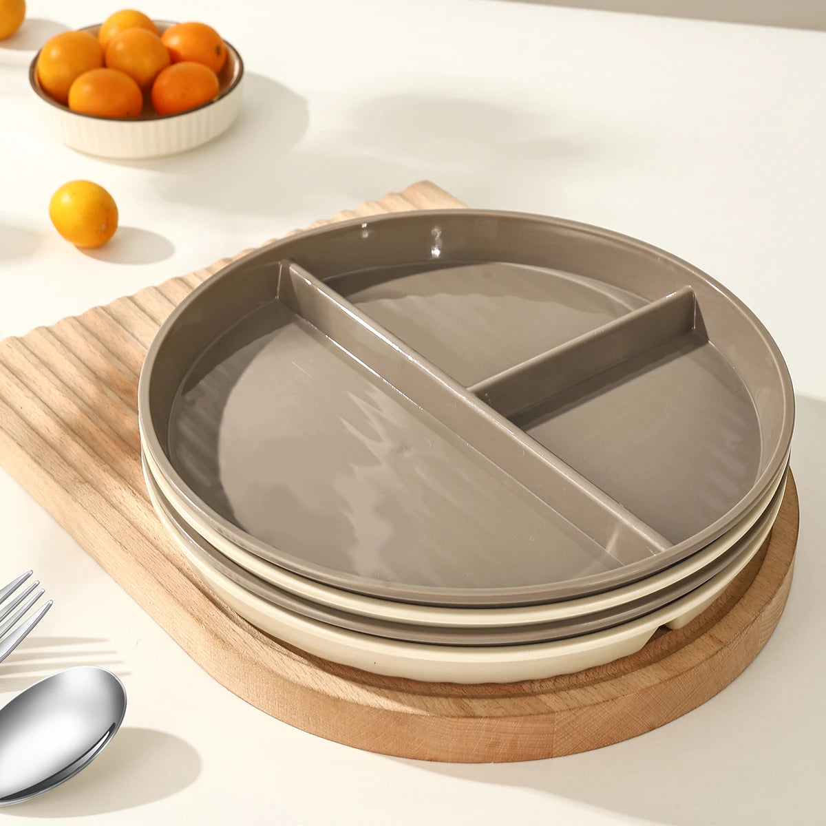 Reusable Divided Dinner Plates | Eco-Friendly Kids Tableware