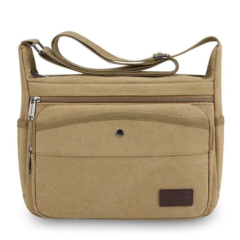 Bolsos de Lona Casuales para Hombres | Bandolera Cruzada Versátil