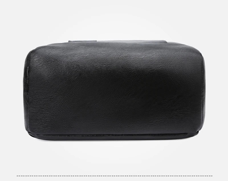 Men's Executive PU Leather Backpack | Stylish Office & Travel Bag