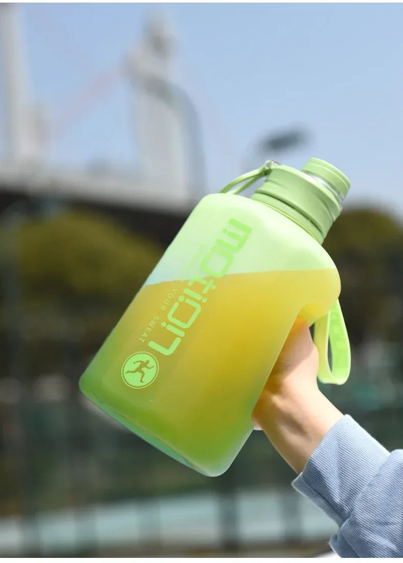 2 Liter Sports Water Bottle with Straw | Large Capacity & Portable