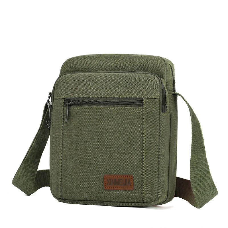 Bolsos de Hombro Cruzados de Lona Duradera para Hombres | Estilo Vintage