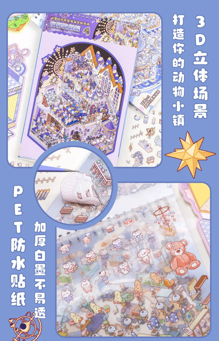 20 pcs Super Large Miniature Scene Stickers | Fun DIY Educational Craft