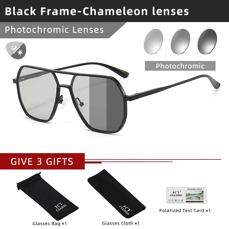 Fashionable Photochromic Polarized Sunglasses for Men & Women