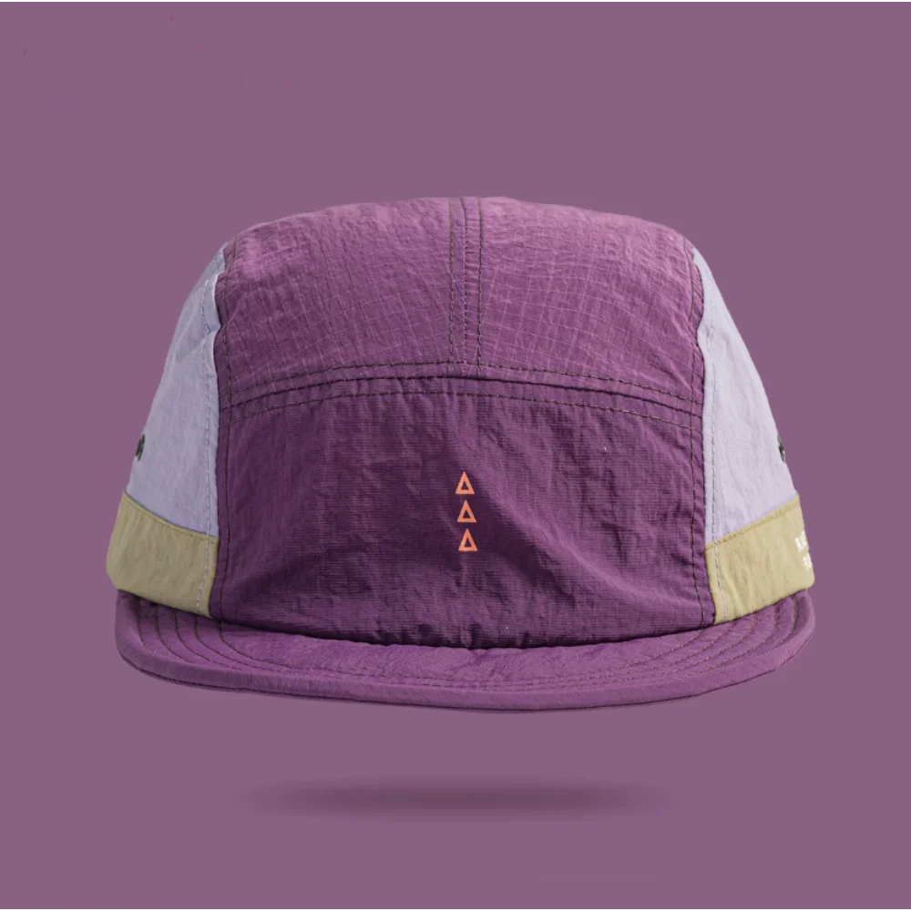 Waterproof Color Block Baseball Cap | Unisex Short Brim Hat