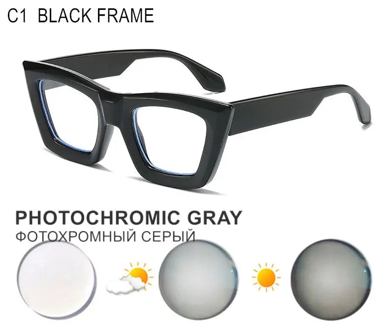 Custom Myopia Glasses | Stylish Butterfly Frame & Blue Light Blocking