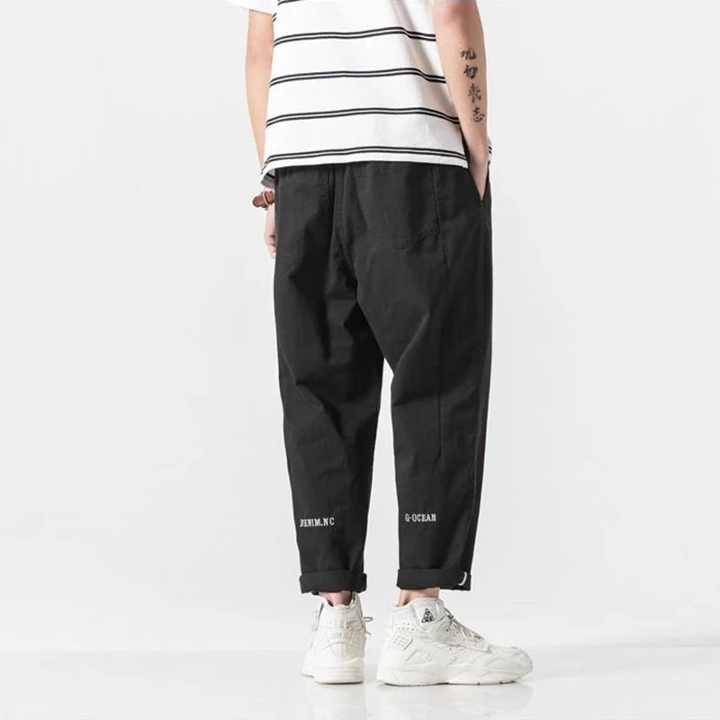 Men's Casual Summer Pants | Trendy Ankle-Length Cargo Trousers
