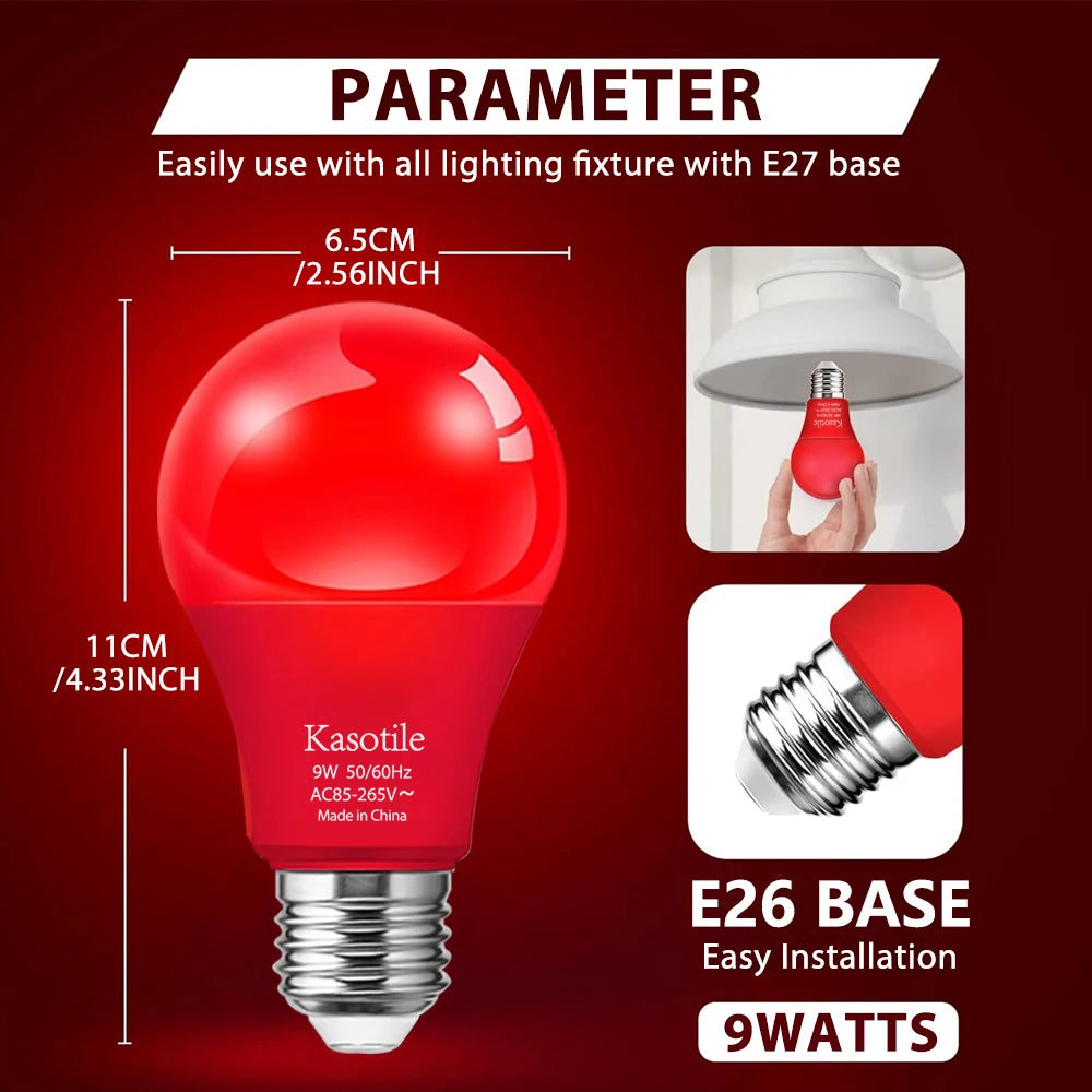 Colorful LED Energy Saving Bulb | 7 Color Options for Every Event