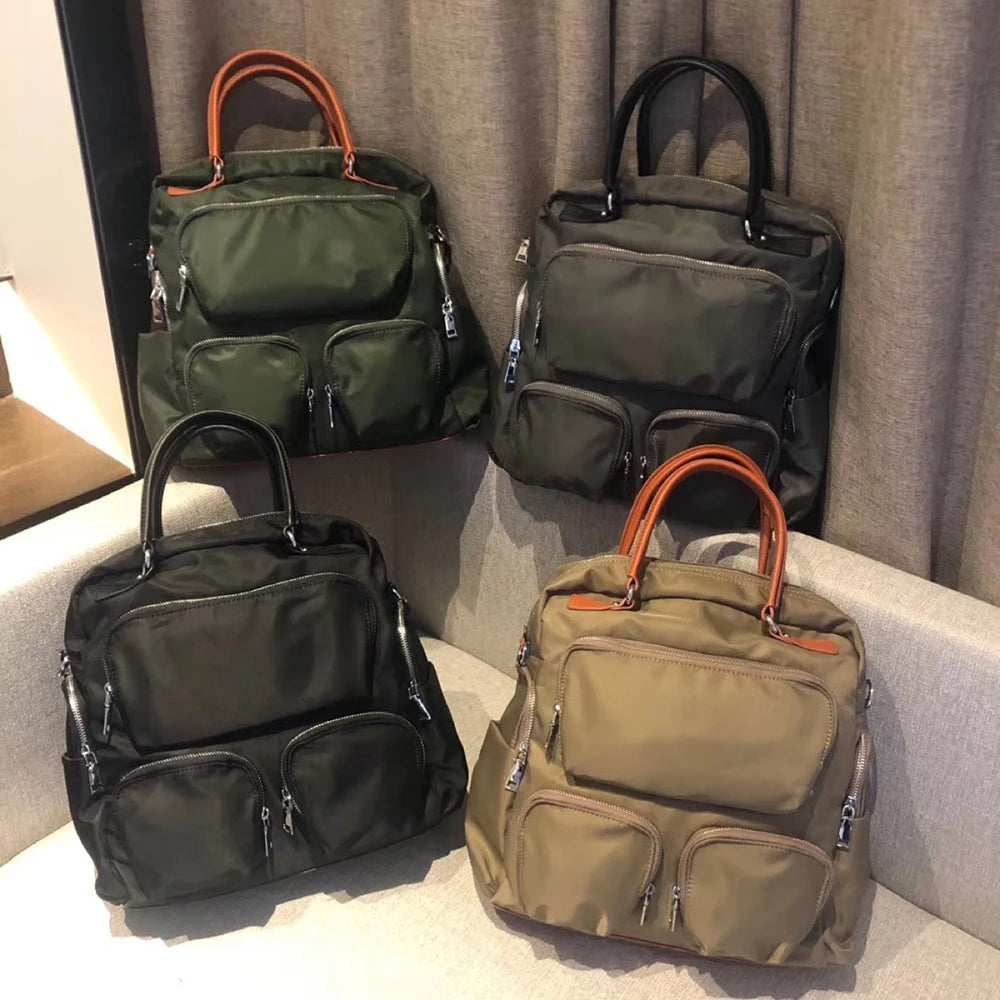 Unisex Korean Nylon Backpack | Versatile Travel & Casual Bag