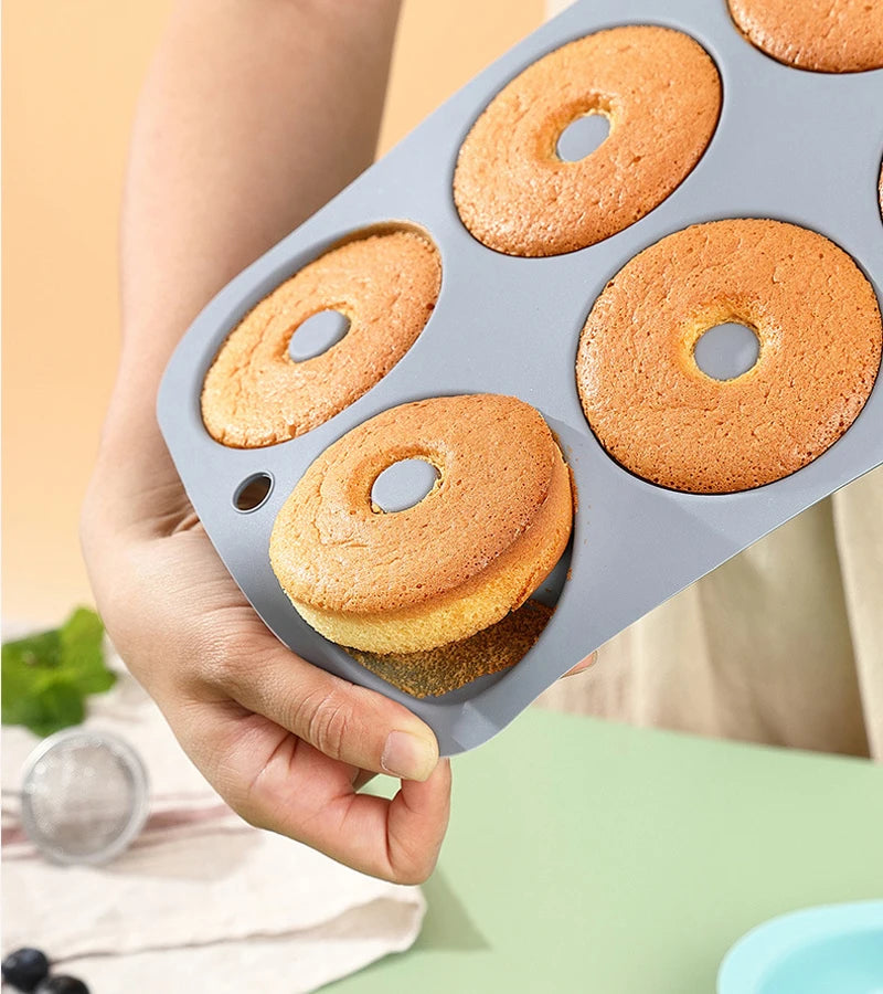 Silicone Non-Stick Donut and Muffin Baking Mold Tool