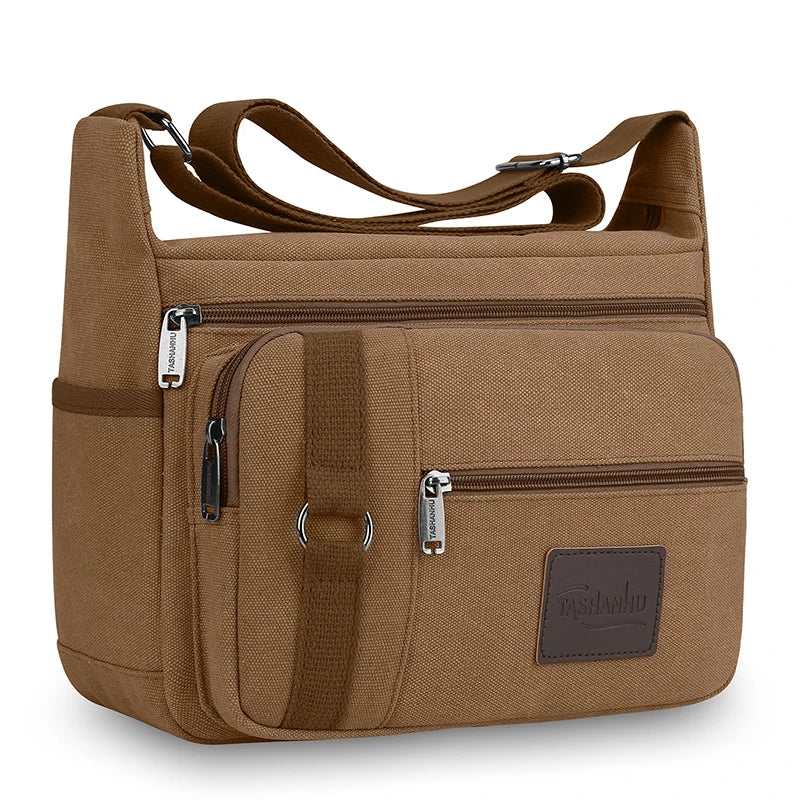 Men's Canvas Shoulder Bags | Stylish Crossbody Messenger Bags