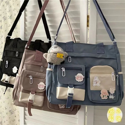 Waterproof Nylon Women's Shoulder Bag | Stylish Crossbody Satchel