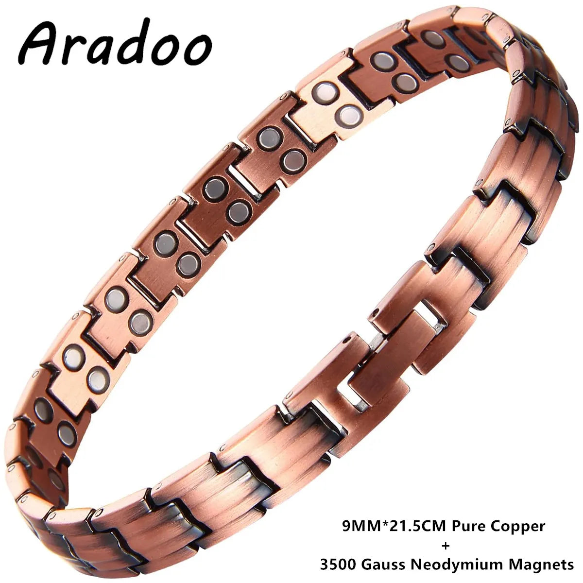 Premium Pure Copper Magnetic Therapy Bracelet | Unisex Wristband