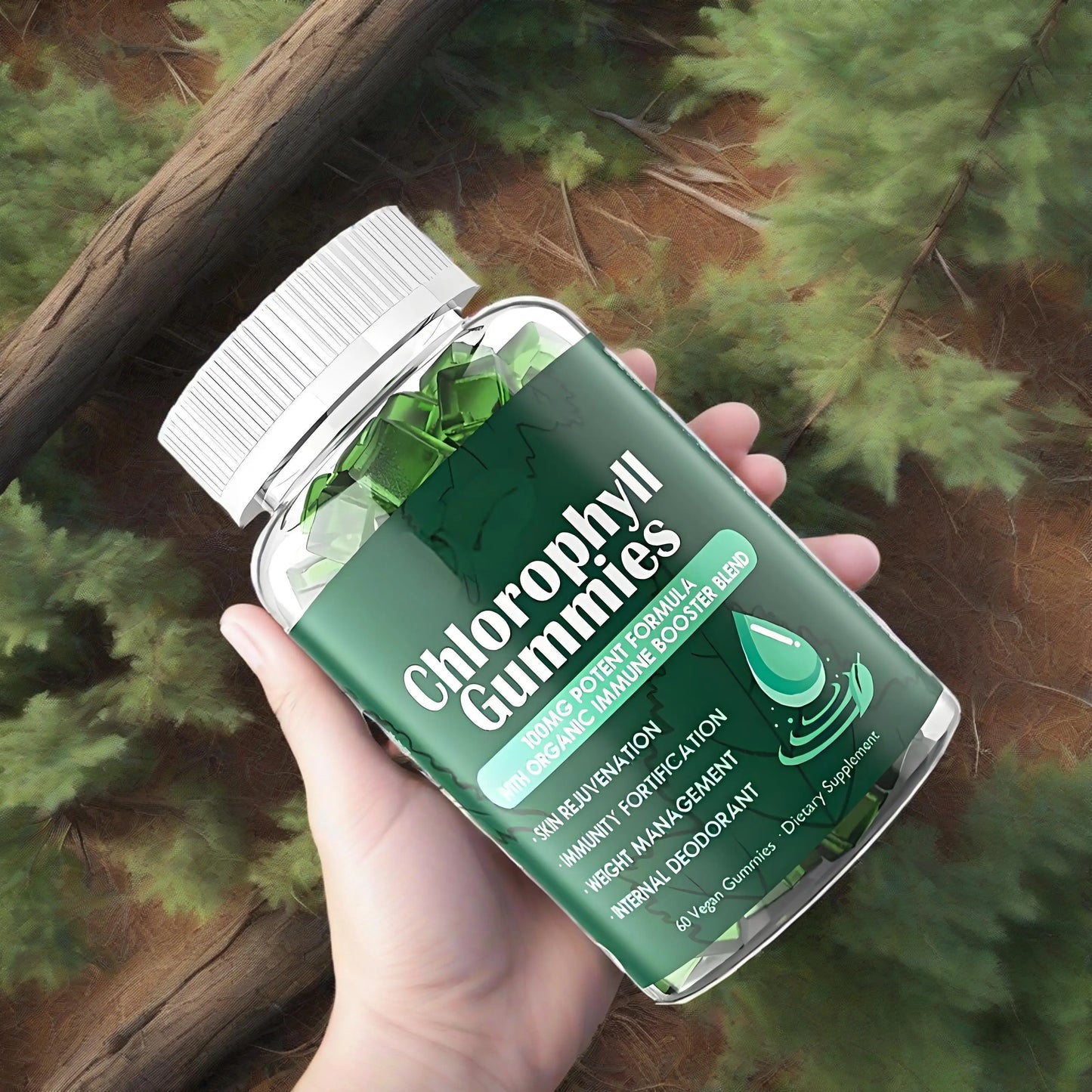 Sugar Free Chlorophyll Gummies with Unfiltered ACV - Health Boost