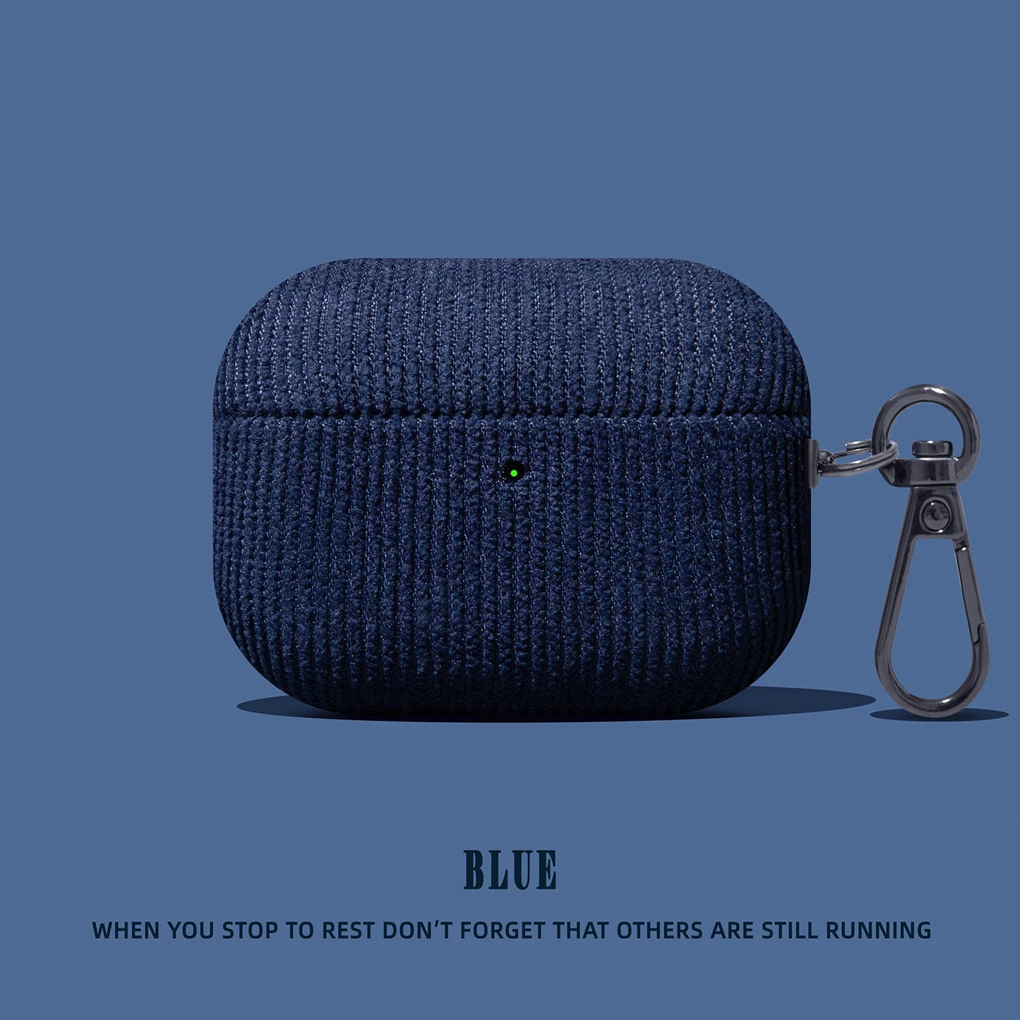 Luxury Corduroy Earphone Case | Soft Leather Protective Cover