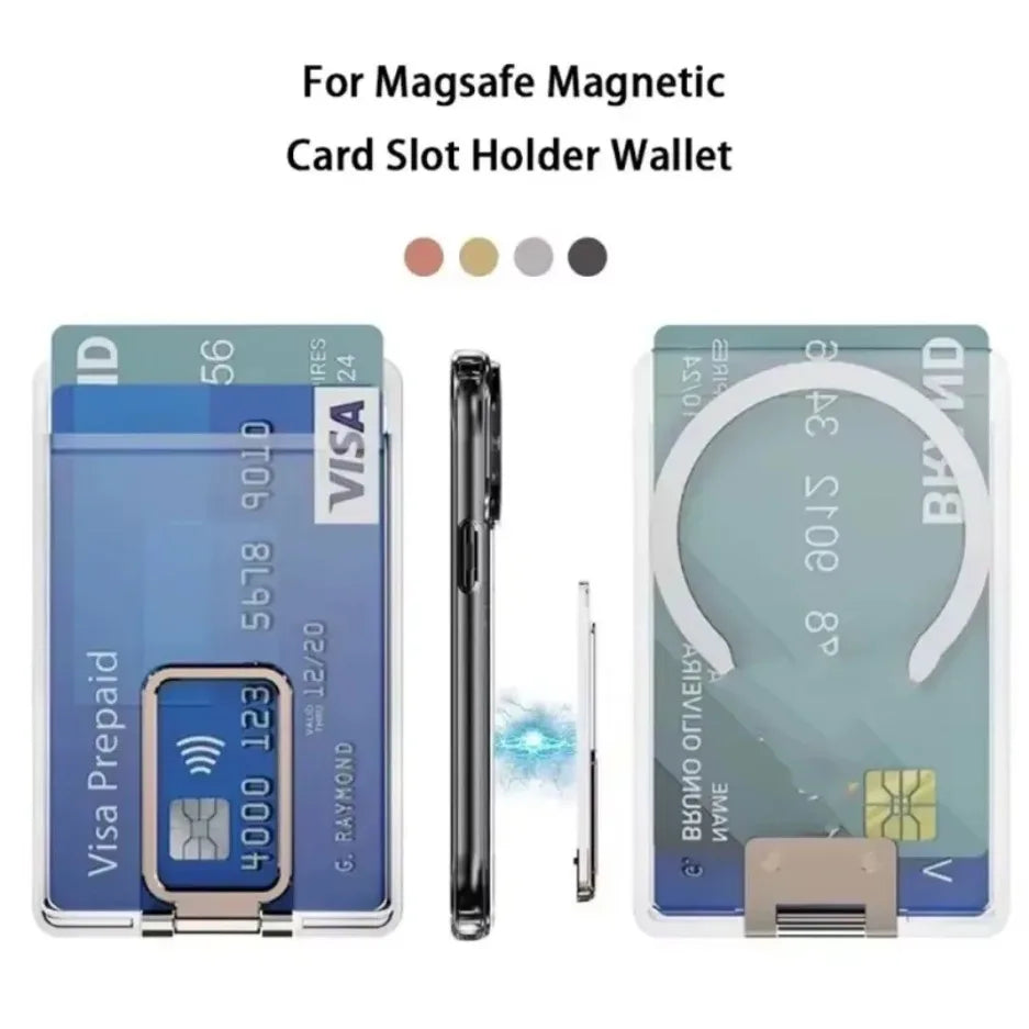 Magnetic Phone Card Holder & Stand | Dual Functionality for iPhone