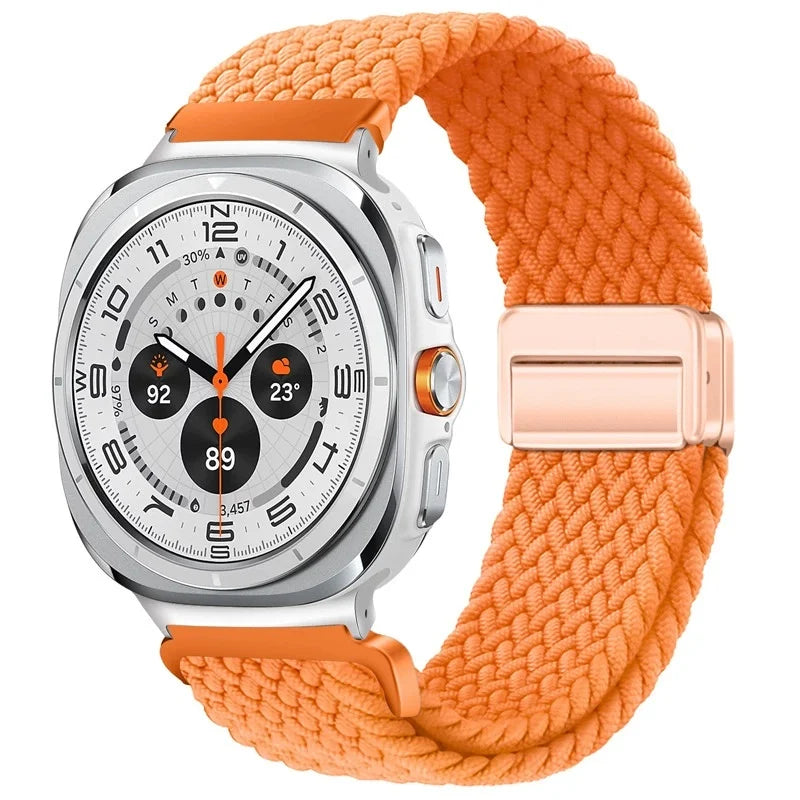 Nylon Braided Loop Strap | Magnetic Sport Bracelet for Watches