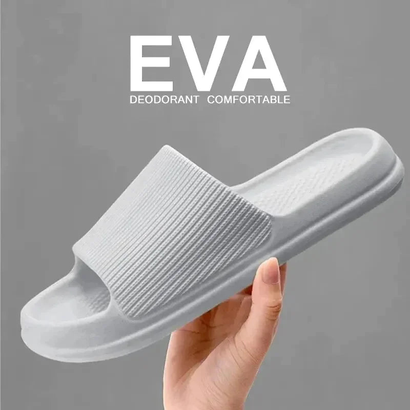 Unisex Soft EVA Cloud Slides | Non-Slip Indoor Slippers
