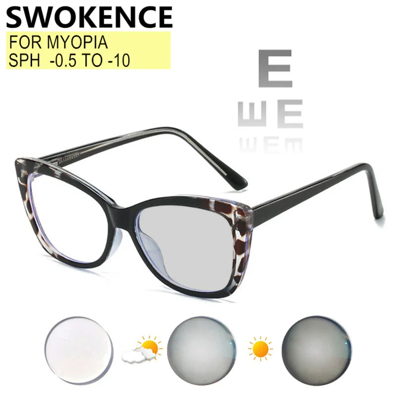 Gafas de Miopía Personalizadas con Bloqueo de Luz Azul y Lentes Fotocromáticas