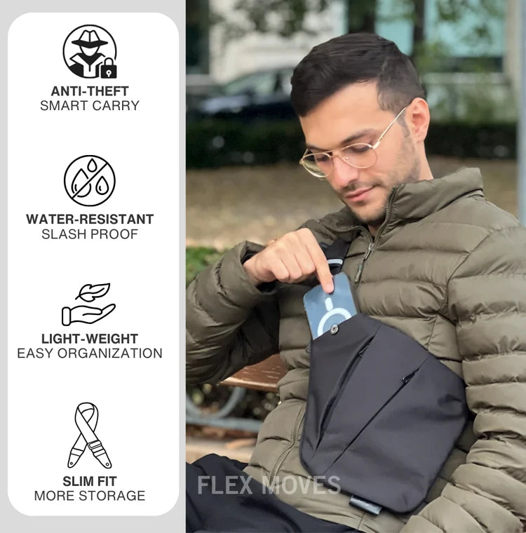 Large Capacity Tactical Chest Bag | Multi-Pocket Shoulder Bag