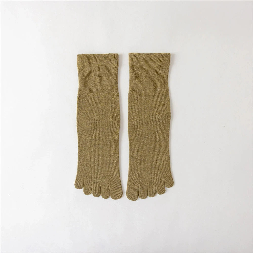 Compression Yoga Five Finger Socks for Women | Non-Slip Fitness Gear
