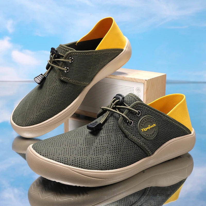 New Breathable Mesh Men Barefoot Wide-toed Shoes barefoot casual shoes and Anti slip and wear-resistant outdoors fitness sneaker