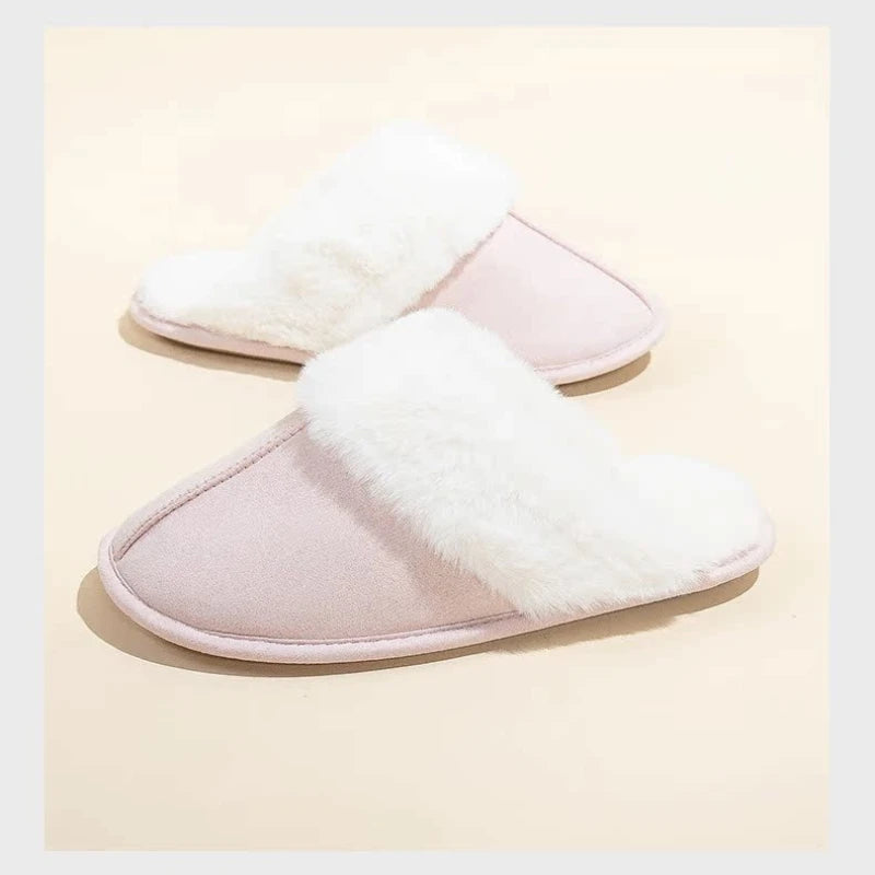 Cozy Women's Fuzzy Lined Indoor Slippers | Warm Anti-Slip Comfort