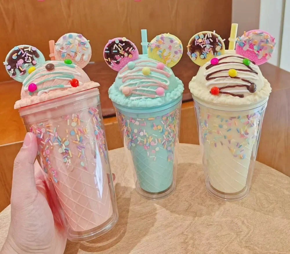 450ml Cute Water Bottle for Girls | BPA Free Double Wall Tumbler