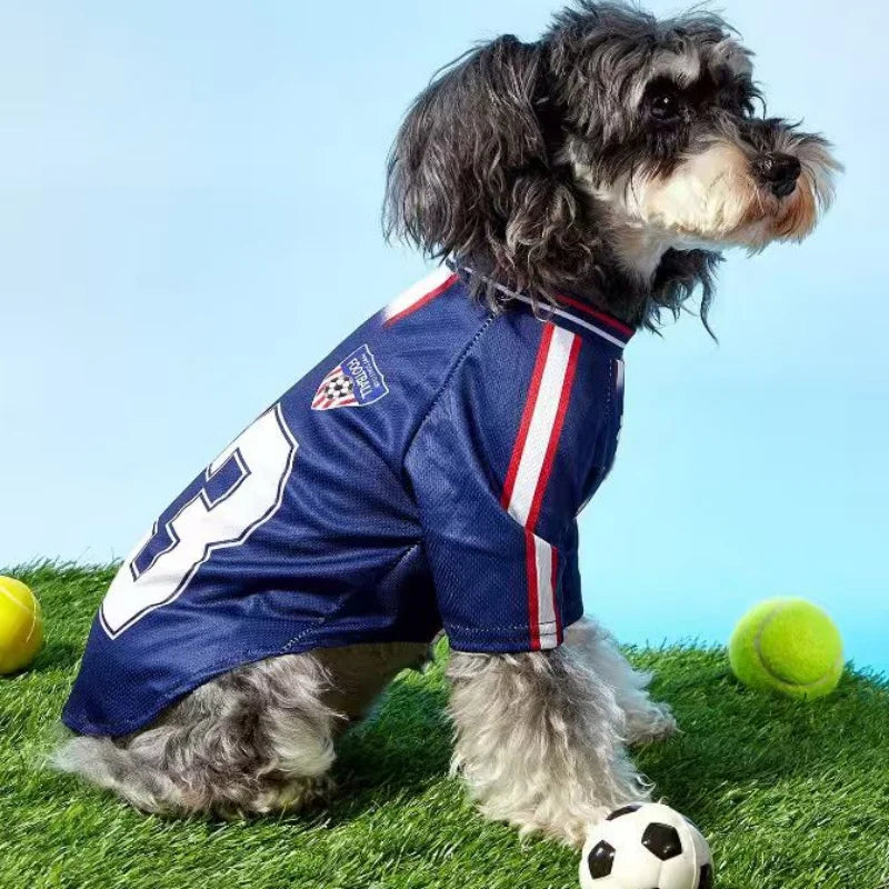 No.23 Mesh Breathable Dog Jersey Basketball Clothing Schnauzer Teddy Sport Puppy T-Shirts Summer Pet Cat Shirts for Small Dogs