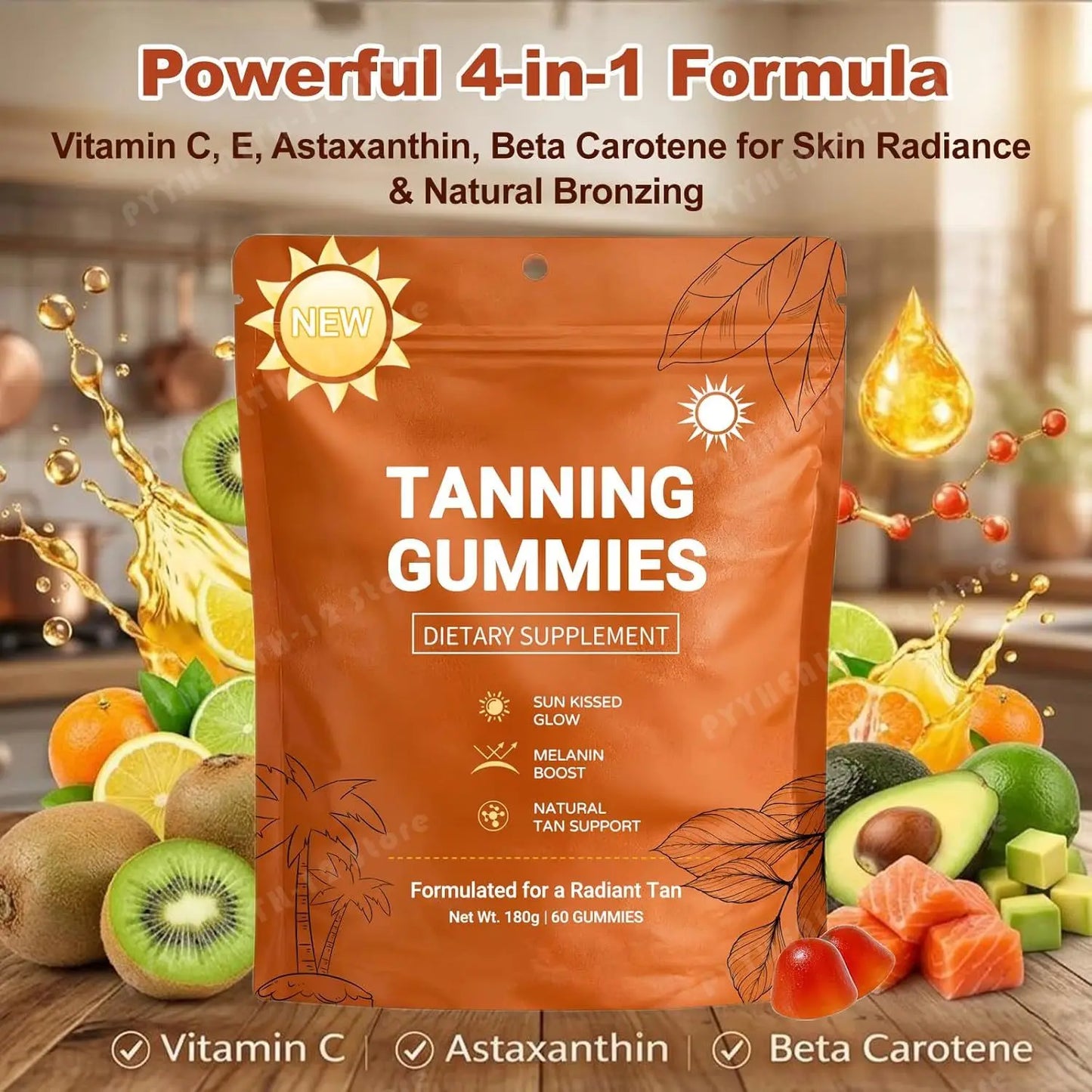 Sunless Tanning Gummies for Women | Healthy Bronzing Glow