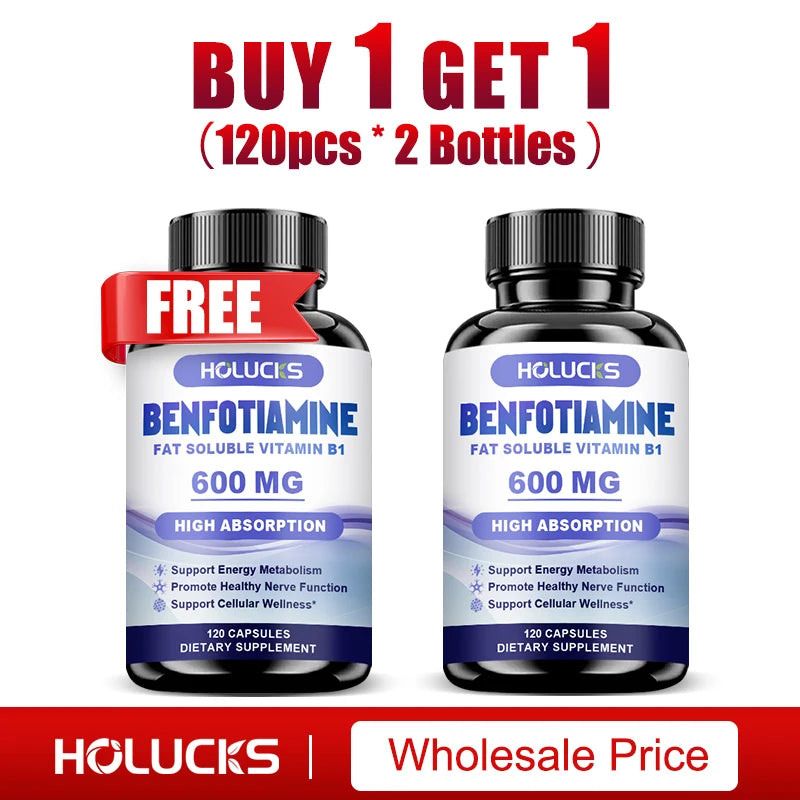 Benfotiamine Capsules 600mg | Support Energy & Nerve Health