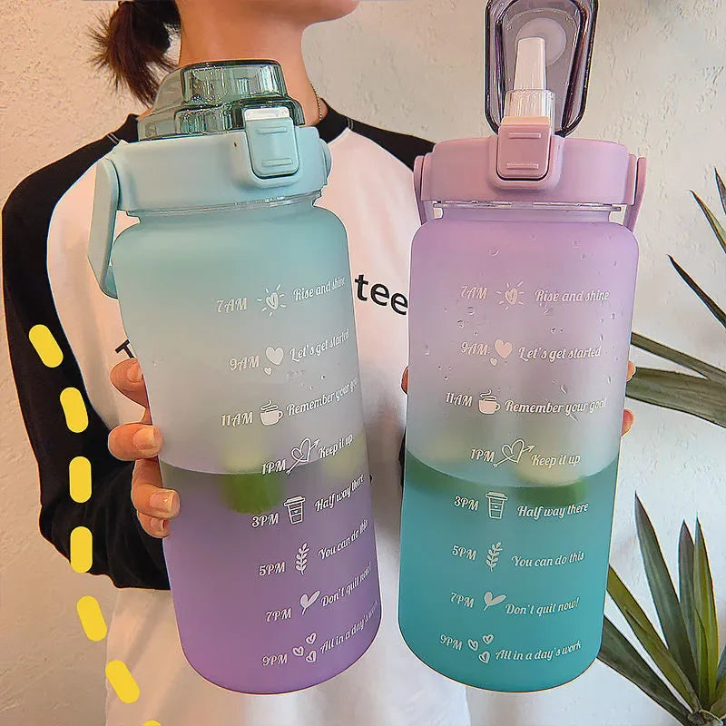 2 Liter Large Sports Water Bottle | Leak Proof & Portable