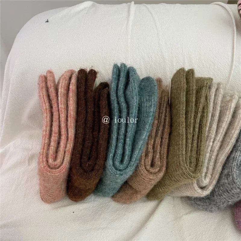 Warm Long Wool Cashmere Thermal Socks for Women | Cozy Comfort