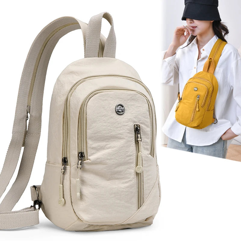 Women's Anti-Theft Lightweight Chest Pack | Large Capacity Daypack