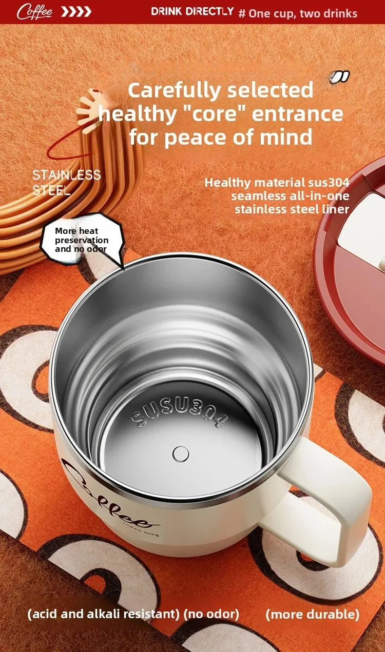 Double Layer Stainless Steel Coffee Mug | Insulated Drinkware