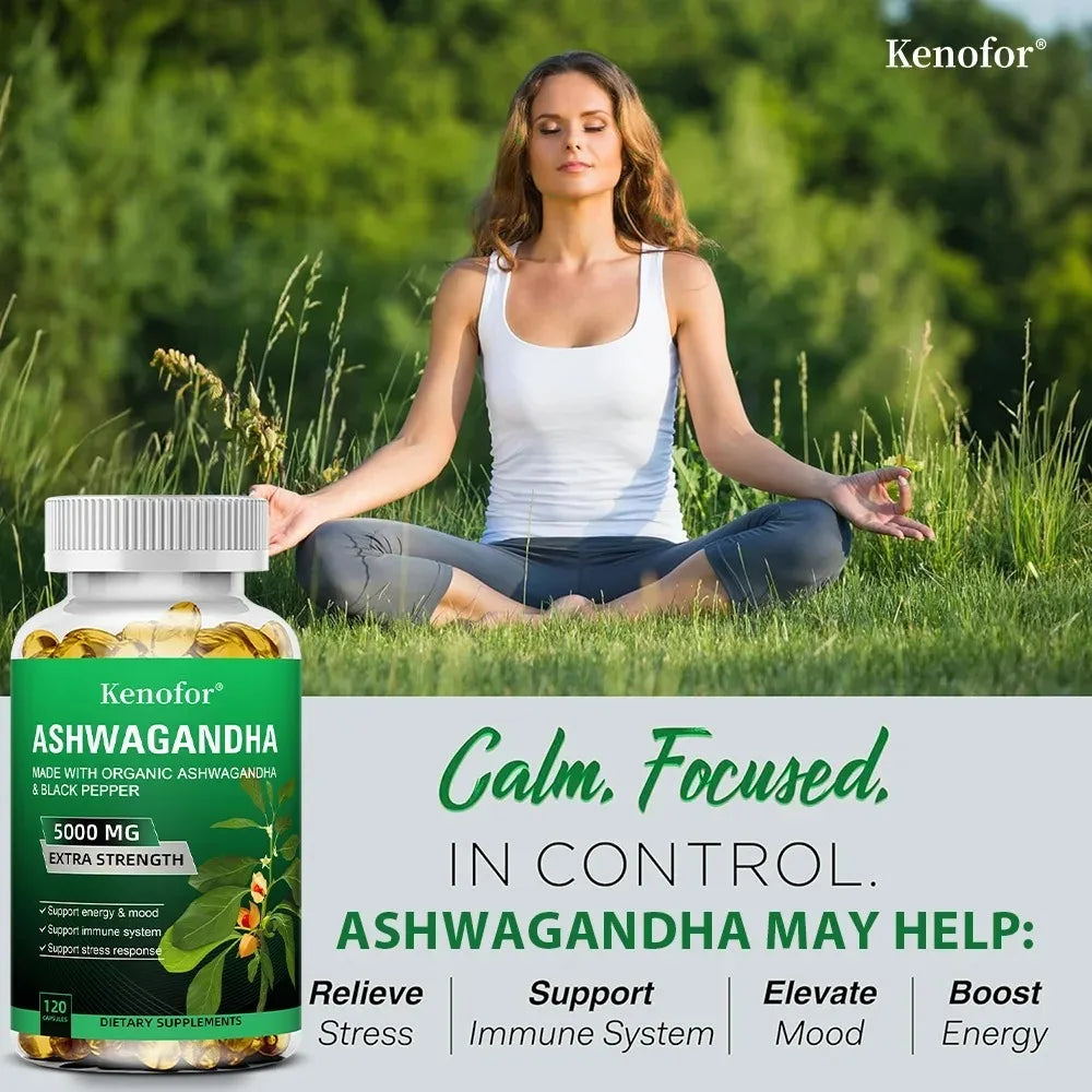 Organic Ashwagandha Extract Capsules | Stress & Energy Support