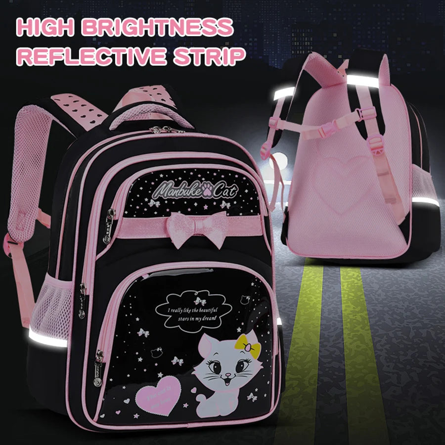 Cute Kitten Shoulder Bag | Adorable Backpack for School Girls