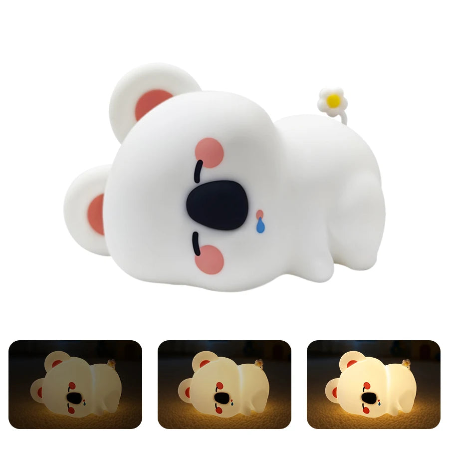 Cute Animal Silicone LED Night Light | Adorable Sleep Lamp