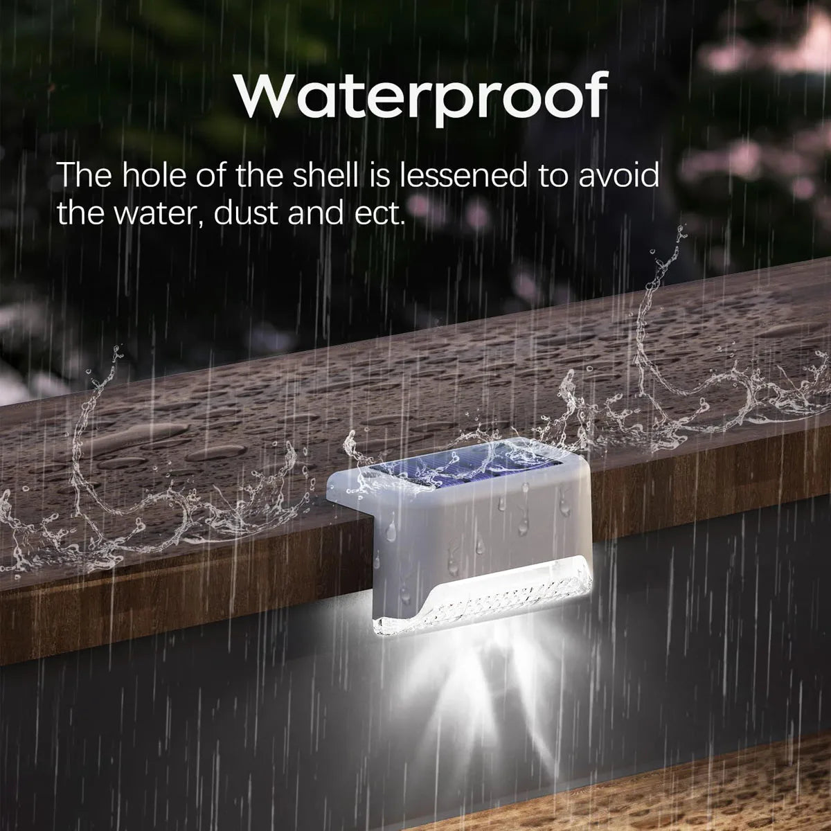 Solar Powered Deck Lights | Waterproof LED Step Lights