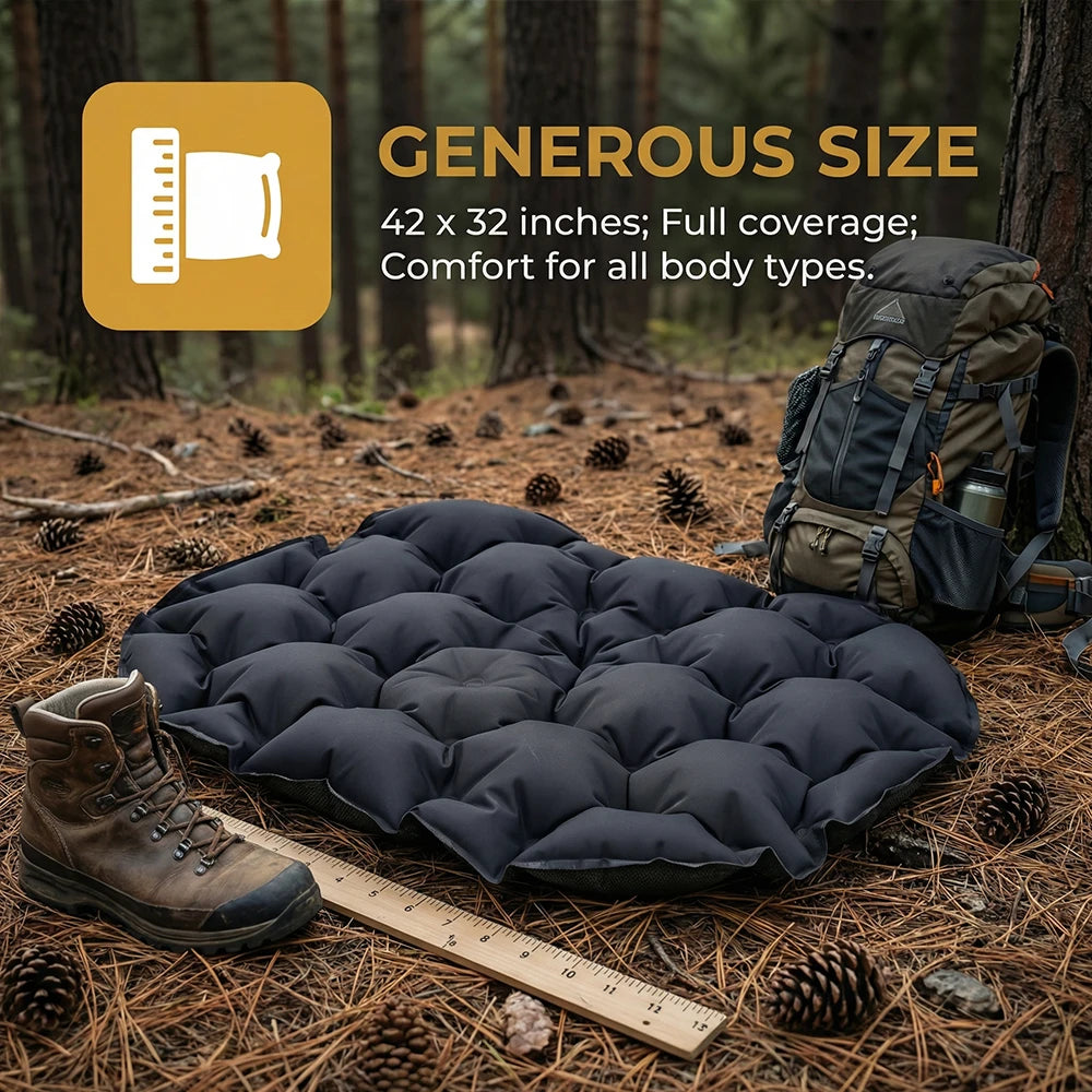 Portable Compact Inflatable Mattress for Outdoor Comfort